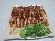 水晶プレート　焼肉 水晶焼肉プレート(上90)（商品番号H-42-47）